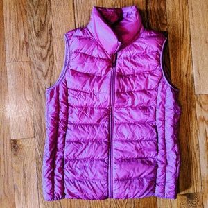 Uniqlo ultra-light packable down vest pink medium